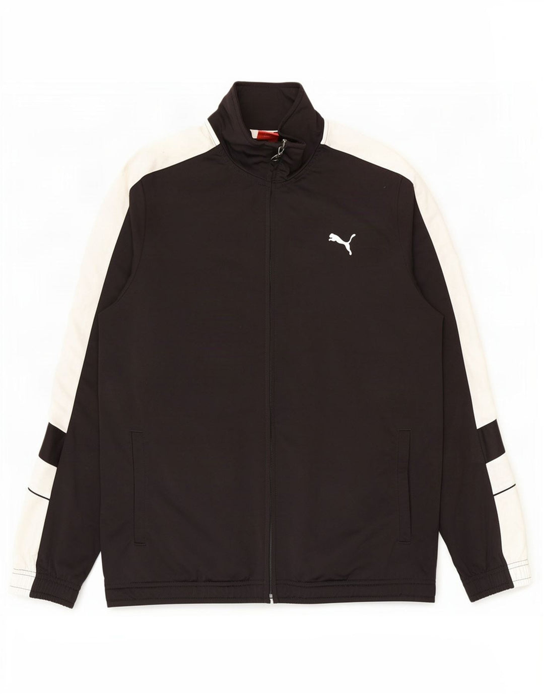 Puma Chaqueta de chándal para hombre con diseño color block en negro mediano