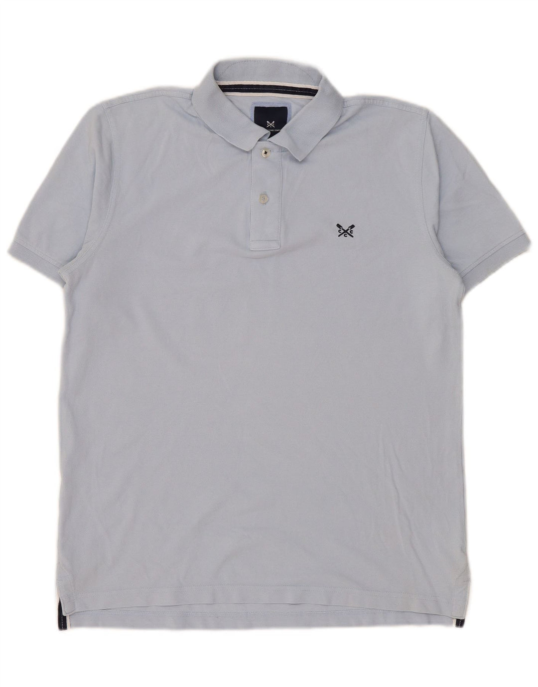 Crew Clothing Polo para hombre de algodón azul medio