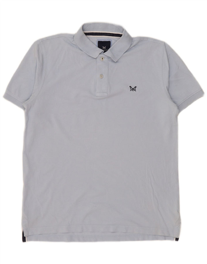 Crew Clothing Polo para hombre de algodón azul medio
