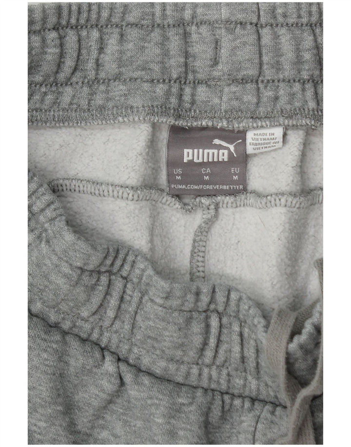PUMA Pantalones de chándal para hombre Joggers de algodón gris medio