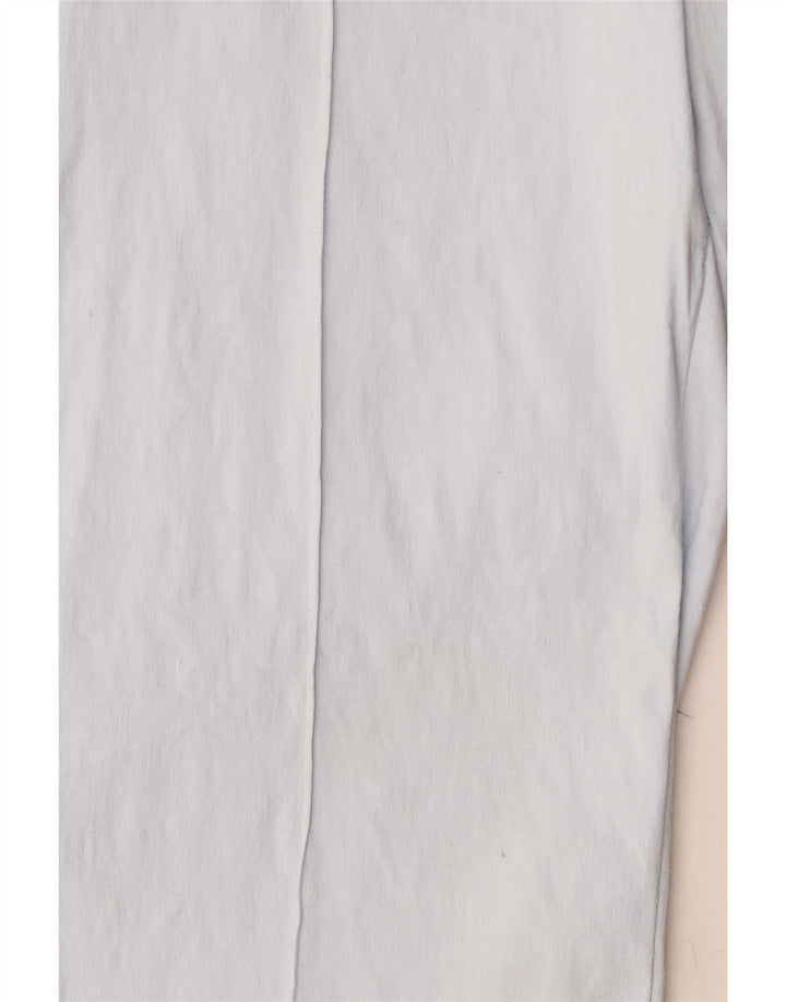 Zara Mujer Pantalones Capri Pequeño W26 L17 Azul