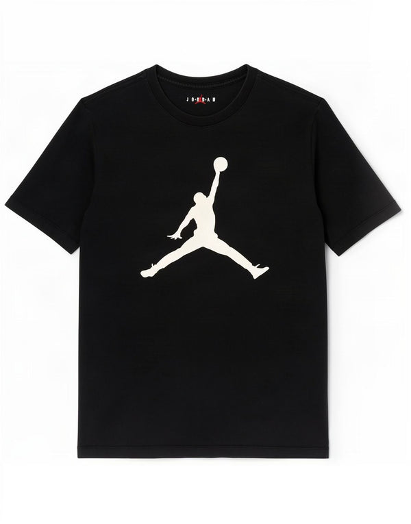 Jordan - Camiseta gráfica de ajuste estándar para hombre, talla mediana, algodón negro