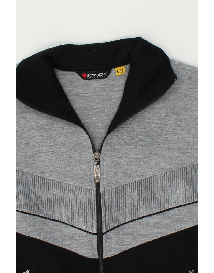 SCHNEIDERS Mens Tracksuit Top Jacket Medium Grey Colourblock Polyester Vintage Schneiders and Second-Hand Schneiders from Messina Hembry 