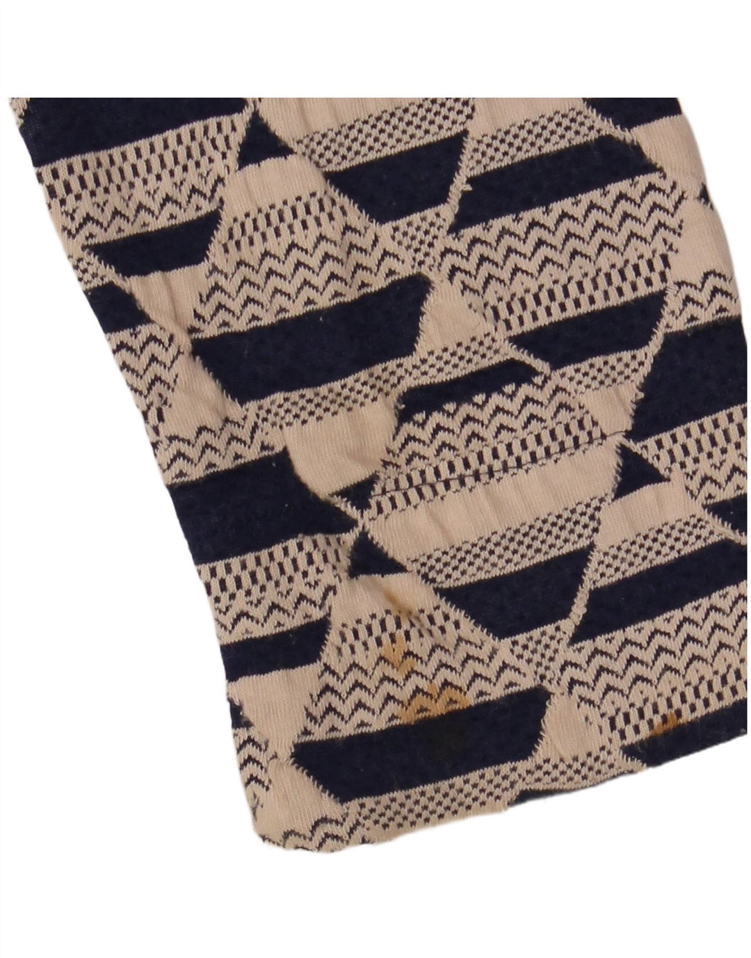 WHITE STUFF Vestido recto de manga 3/4 para mujer UK 8 Small Beige Geométrico