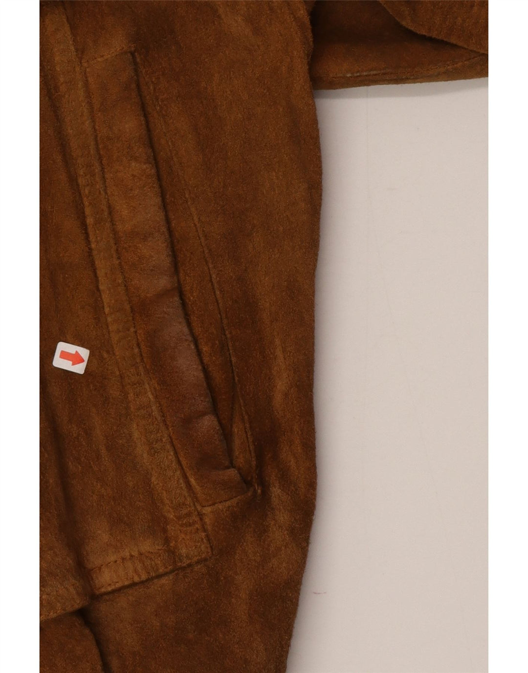 Les Boulevards Chaqueta bomber de ante para hombre IT 54 2XL Cuero marrón