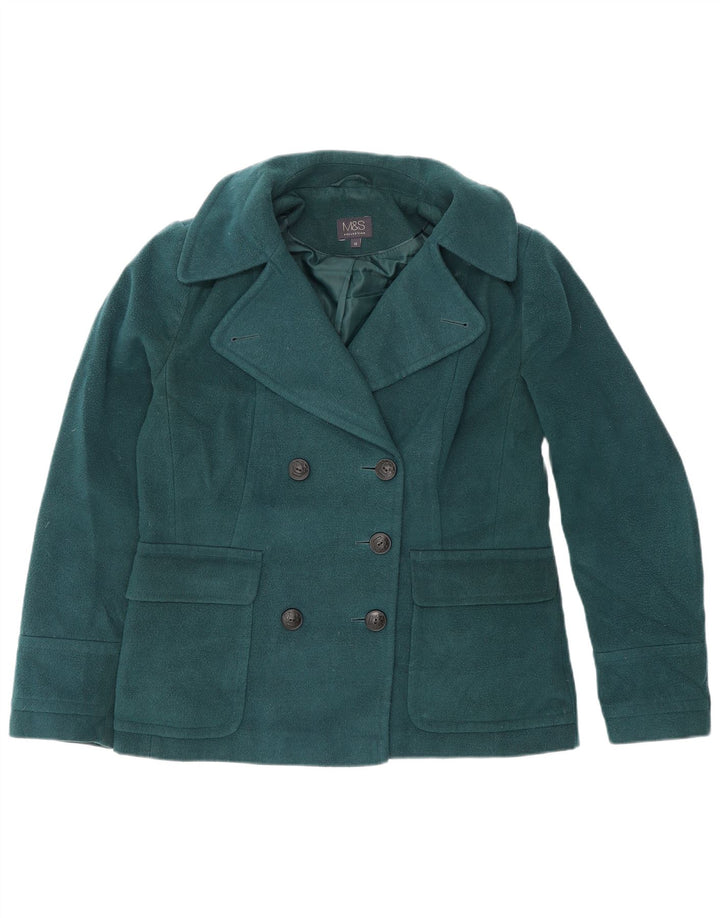 Marks & Spencer Chaqueta tipo blazer con doble botonadura para mujer UK 40 Verde medio