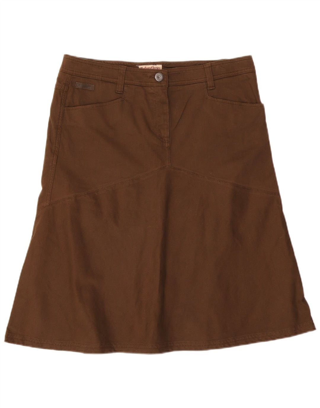 Marlboro Classics Falda acampanada para mujer EU 48 XL W36 Marrón Algodón Clásico