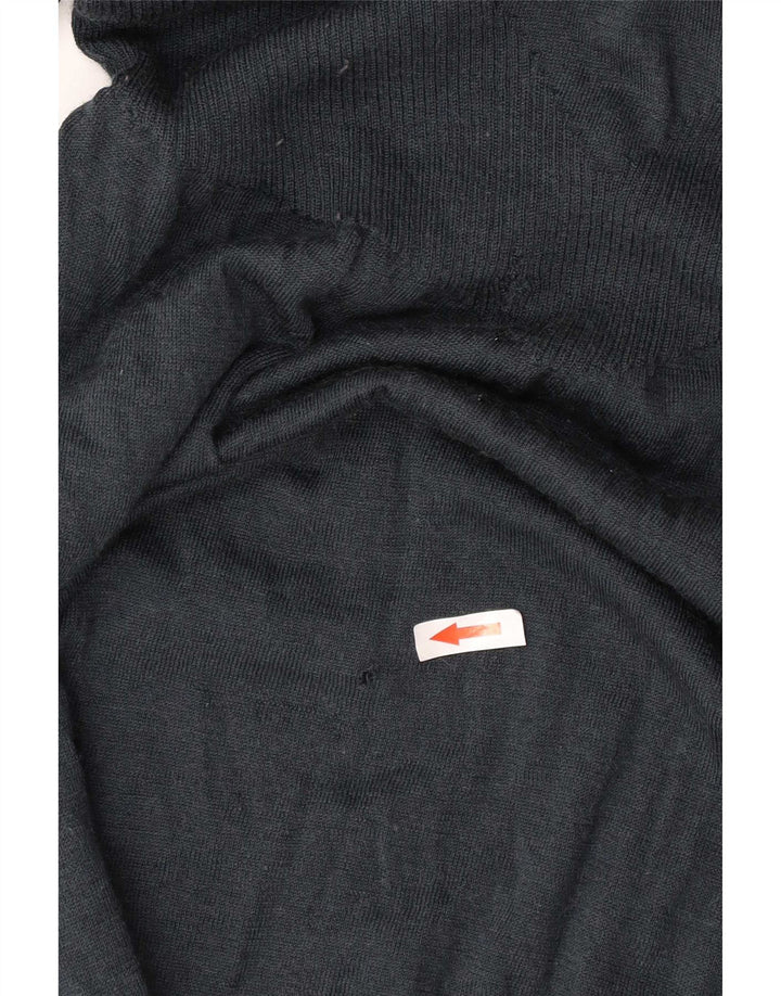 Liu Jo Jersey con Cuello en V y Lazo Frontal para Mujer UK 10 Small Black Wool