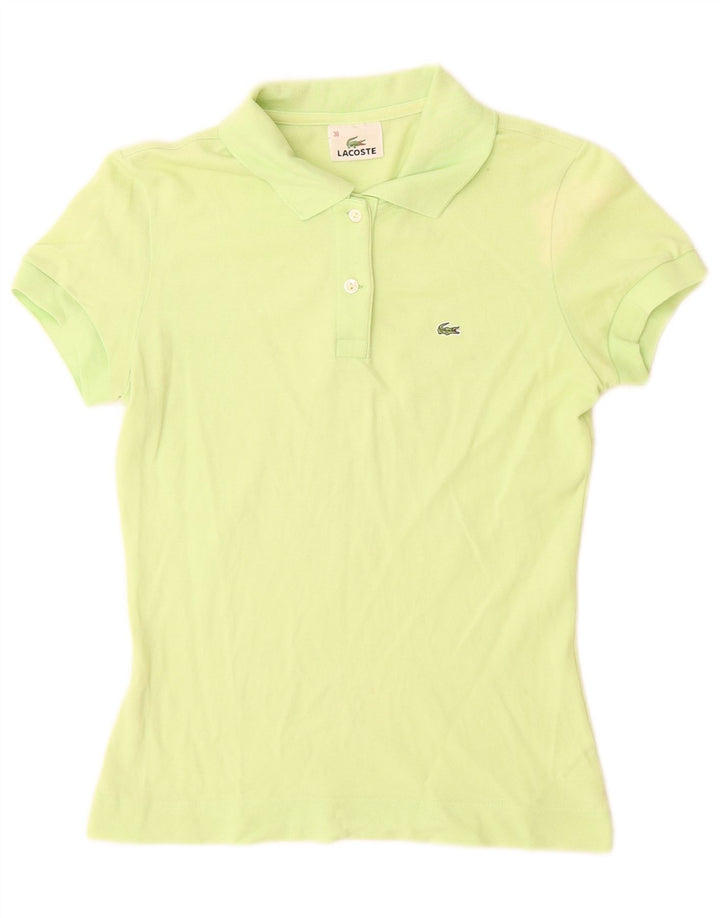 Polo Lacoste Mujer Talla 38 Algodón Verde Medio