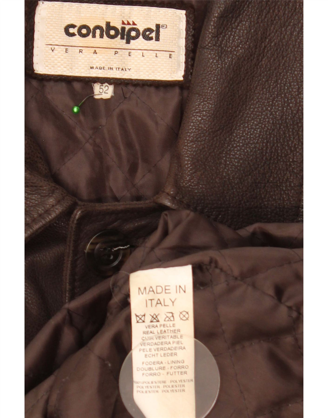 Conbipel Chaqueta De Cuero Hombre IT 52 XL Cuero Marrón