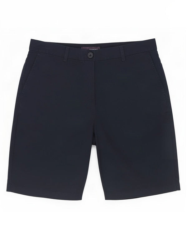 Marks & Spencer Pantalones cortos chinos para mujer UK 10 Small W28 Azul marino Algodón