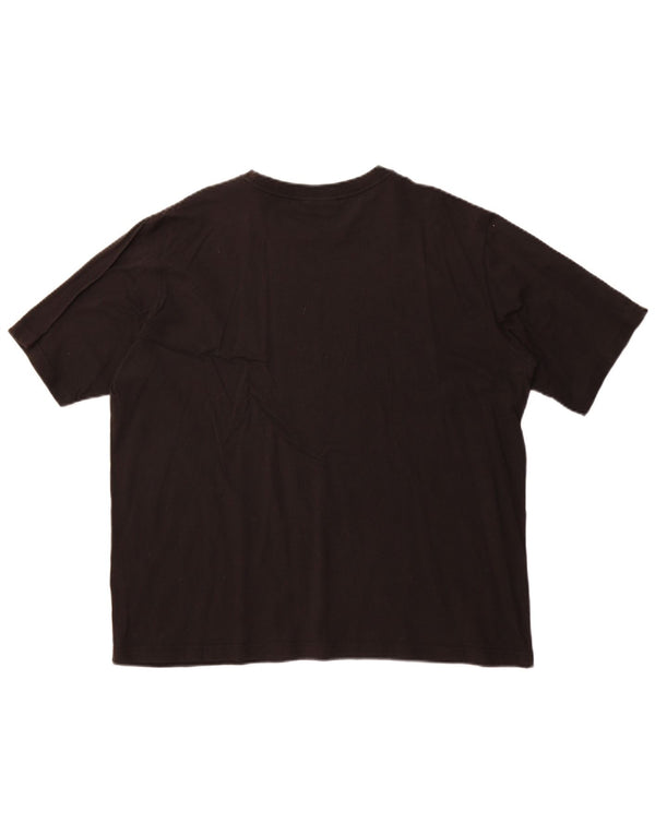 Sergio Tacchini Camiseta gráfica para mujer Top UK 20 2XL Algodón negro