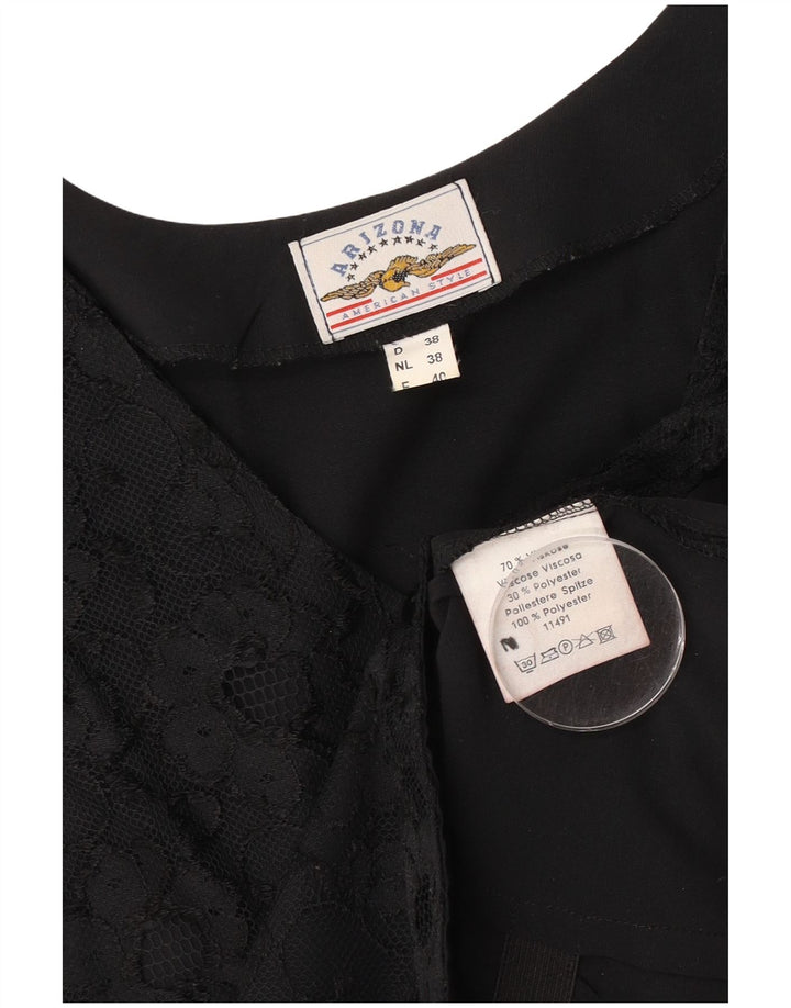 Chaleco para mujer Arizona EU 38 Viscosa floral negra mediana