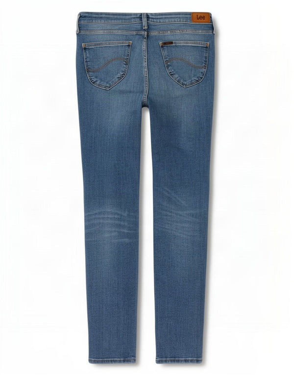 Vaqueros Lee Scarlett Skinny para Mujer W32 L31 Algodón Azul