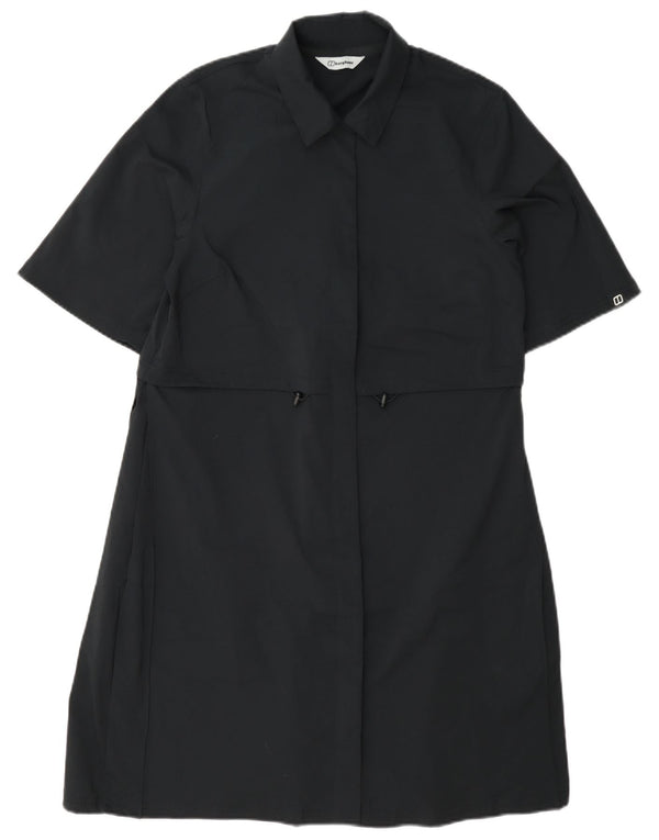 Berghaus Vestido camisero de manga corta para mujer UK 8 Small Azul marino