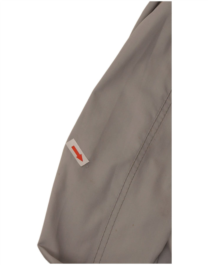 Vintage hombres bombardero chaqueta Reino Unido 40 gris grande