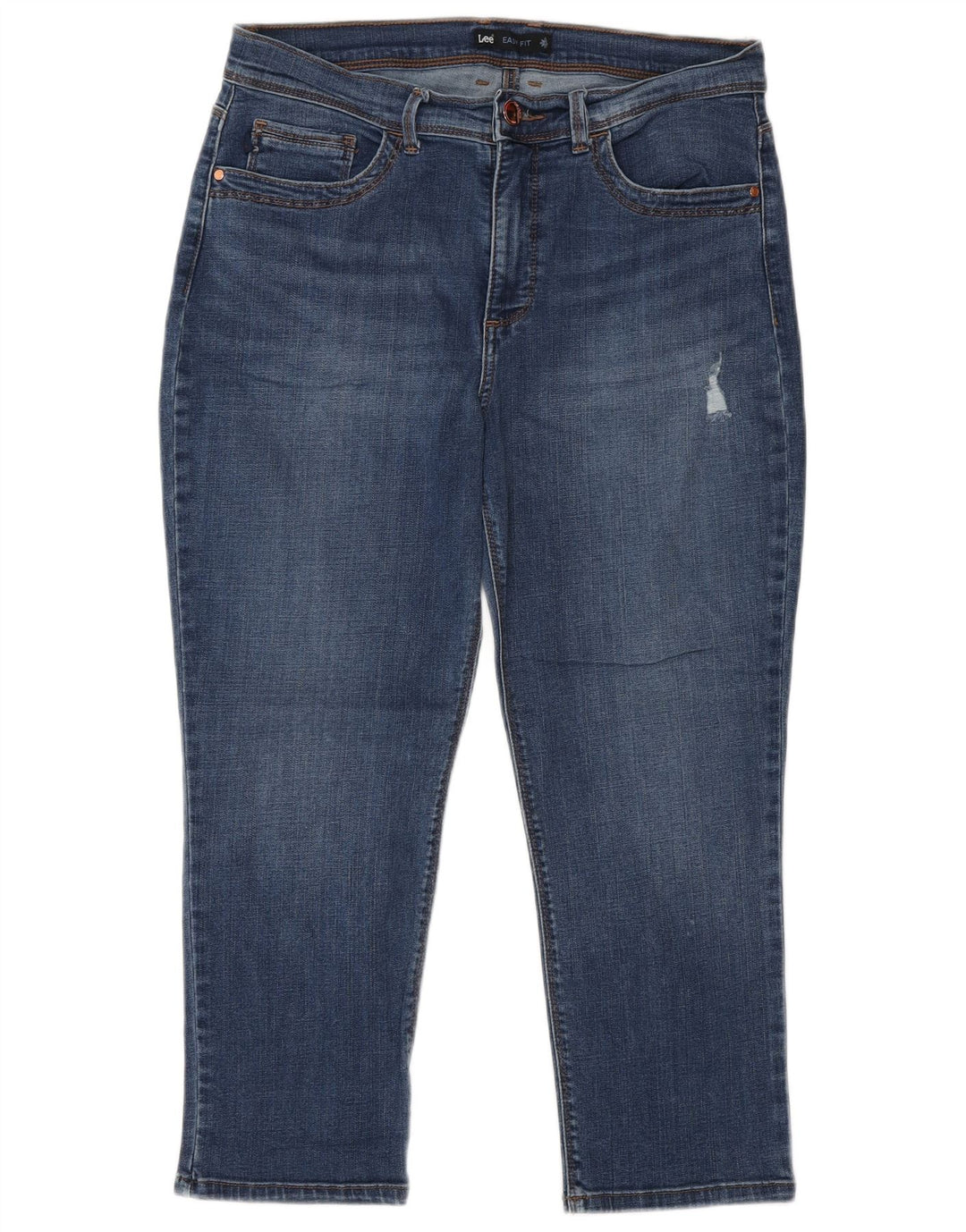 Lee Capri Jeans para Mujer US 10 Grande W30 L23 Algodón Azul