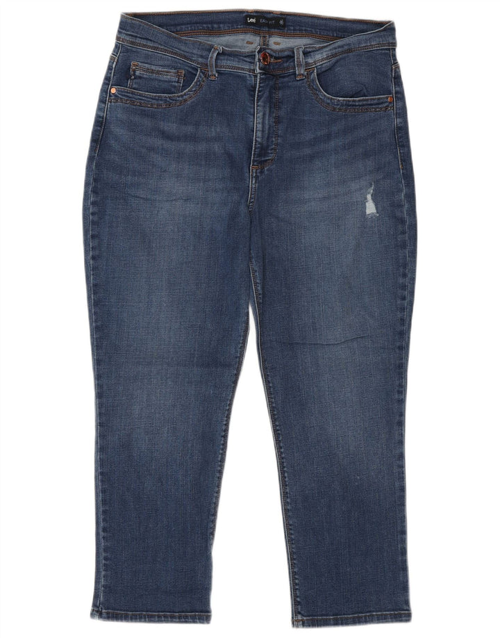 Lee Capri Jeans para Mujer US 10 Grande W30 L23 Algodón Azul