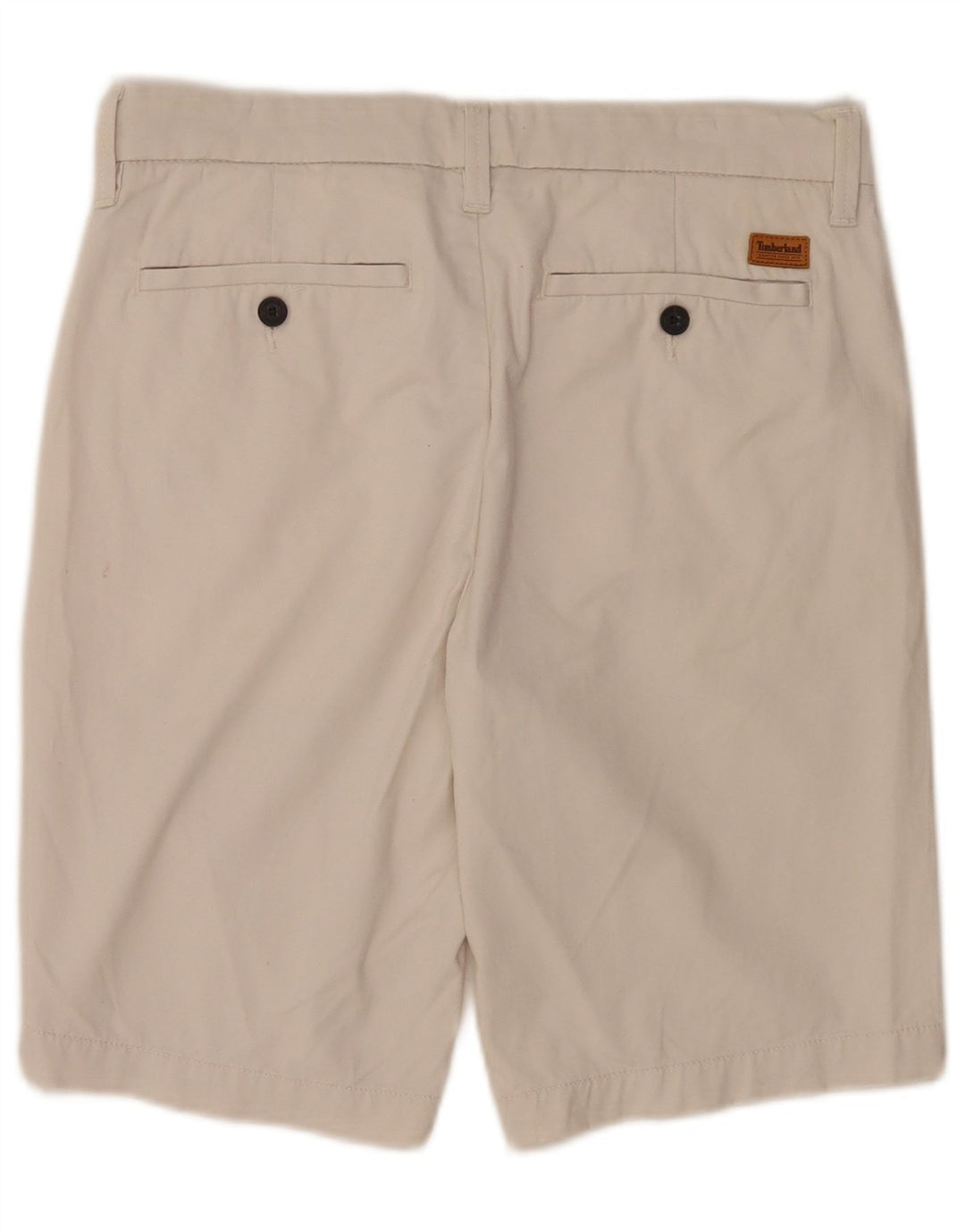 Timberland Pantalones cortos chinos para hombre W29 Medium Off White Cotton