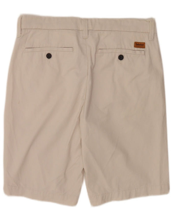 Timberland Mens Chino Shorts W29 Medium Off White Cotton
