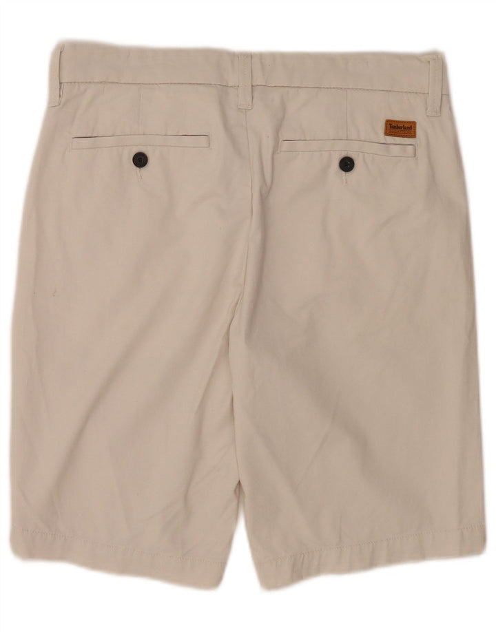 Timberland Pantalones cortos chinos para hombre W29 Medium Off White Cotton