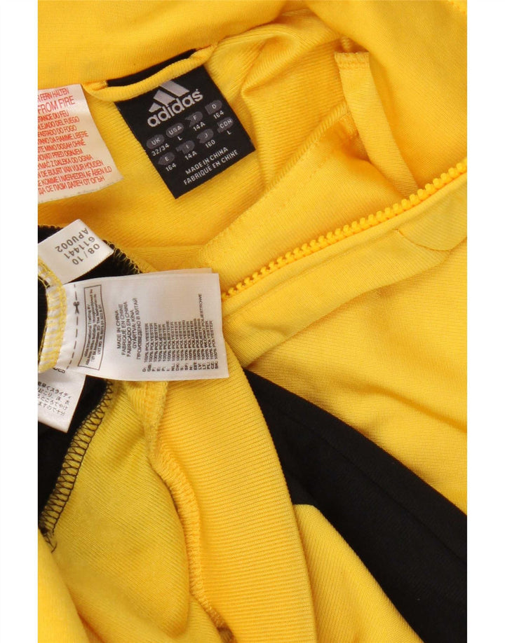 Adidas Chaqueta de chándal para niño 13-14 años Amarillo Colorblock Poliéster