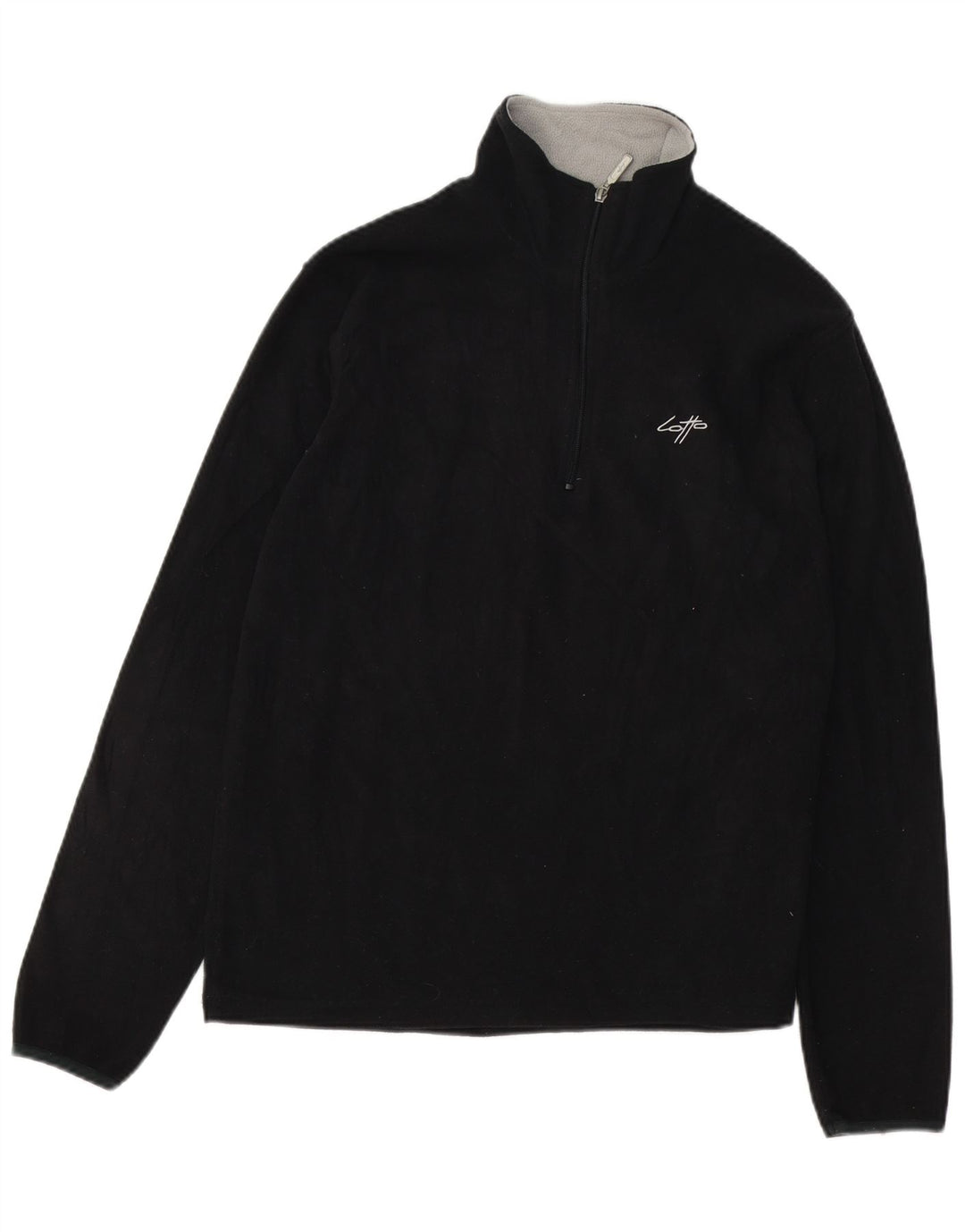 LOTTO Jersey Polar Hombre con Cremallera y Cuello XL Poliéster Negro