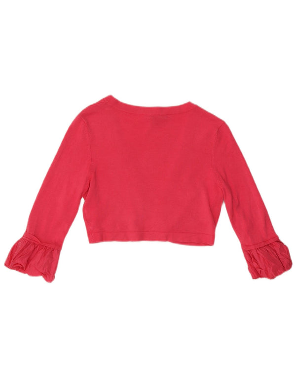 Coast Suéter tipo cárdigan bolero de manga 3/4 para mujer UK 40 Viscosa rosa mediana
