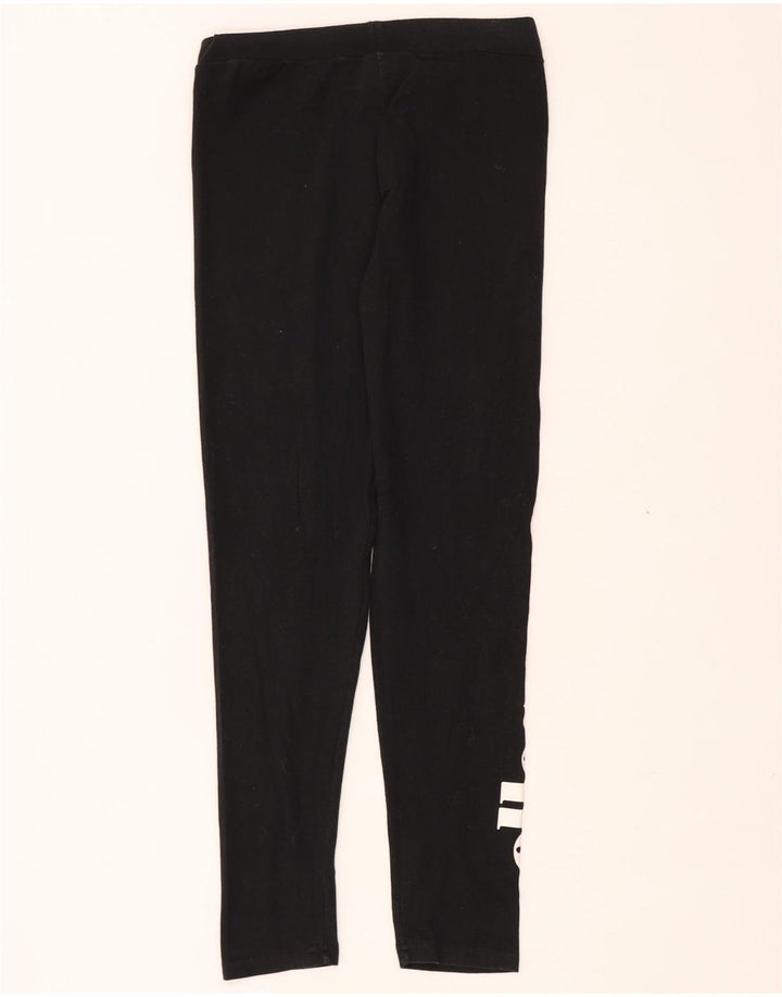 Ellesse Leggings gráficos para mujer UK 44 Mediano Algodón negro
