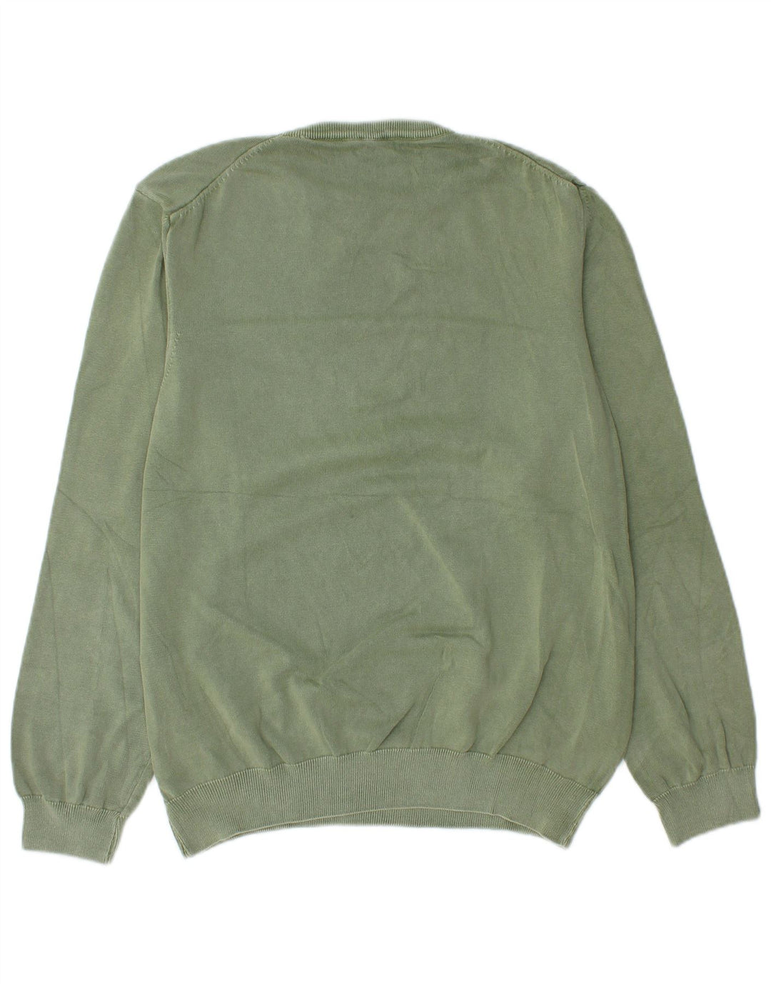 Blauer Jersey con Cuello Redondo para Hombre XL Algodón Verde