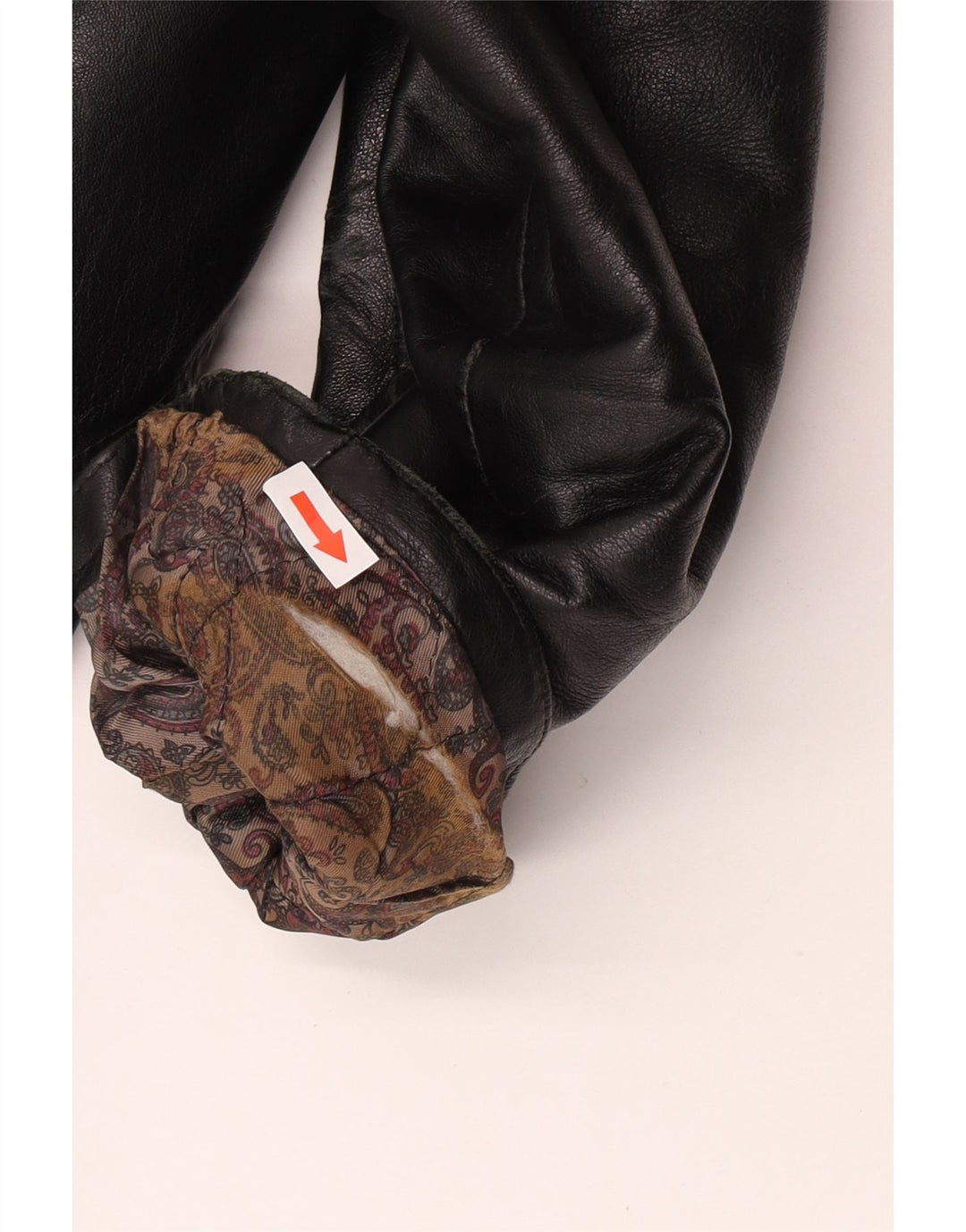 Vintage hombres chaqueta de cuero Reino Unido 36 pequeño cuero negro