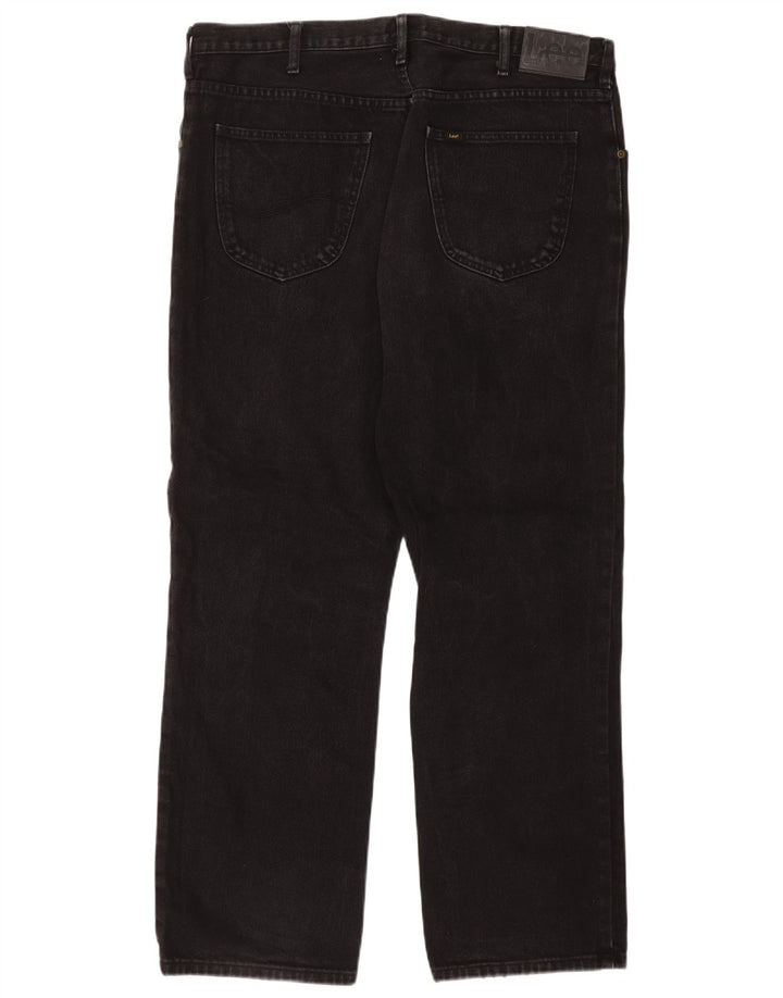 Lee Vaqueros Rectos Brooklyn para Hombre W40 L32 Algodón Negro