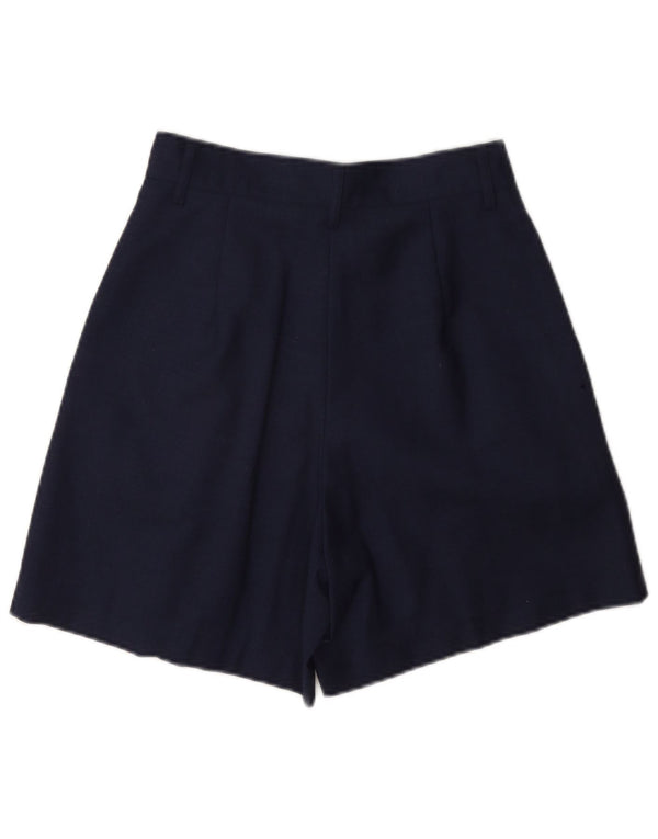 Benetton Pantalones Cortos Informales De Cintura Alta Para Mujer IT 40 Small W26 Azul Marino