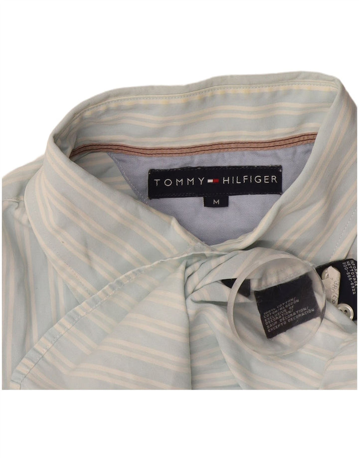 Camisa Tommy Hilfiger Hombre Algodón Rayas Azul Medio