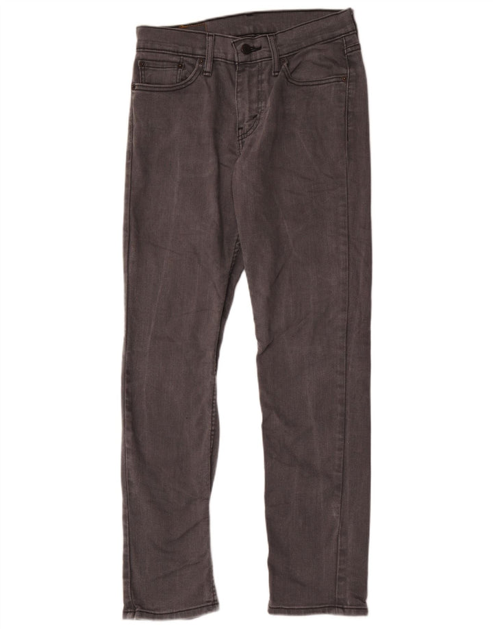 Levi's Hombre 511 Slim Jeans W28 L30 Algodón Gris