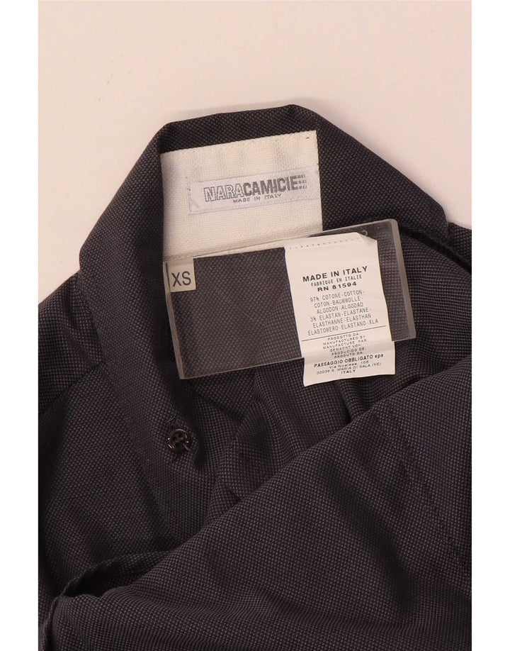 Naracamicie Camisa Hombre XS Azul Marino Algodón