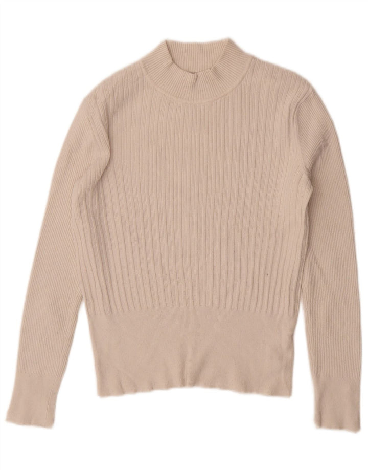 Marks & Spencer Suéter Corto con Cuello de Tortuga para Mujer UK 12 Medium White