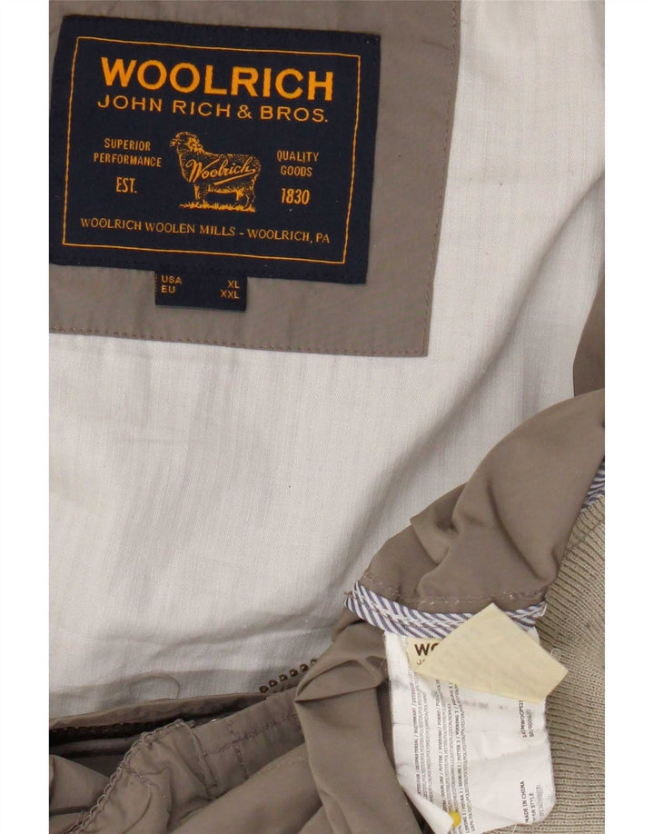 Woolrich Chaqueta Bomber para Hombre UK 42 XL Poliéster Beige