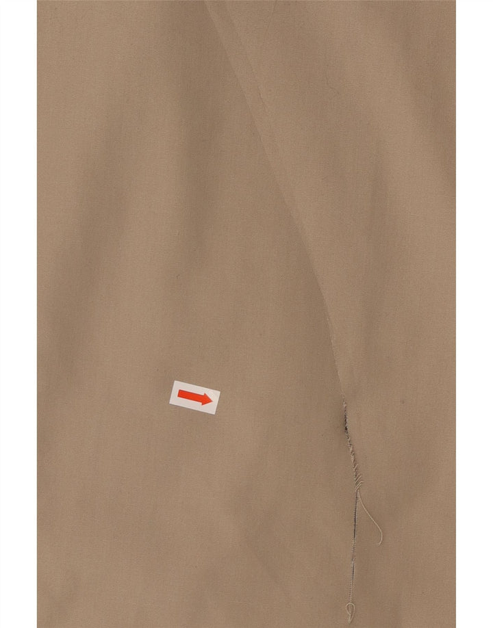 VINTAGE Abrigo de piel sintética de gran tamaño para mujer EU 40 Poliéster beige medio