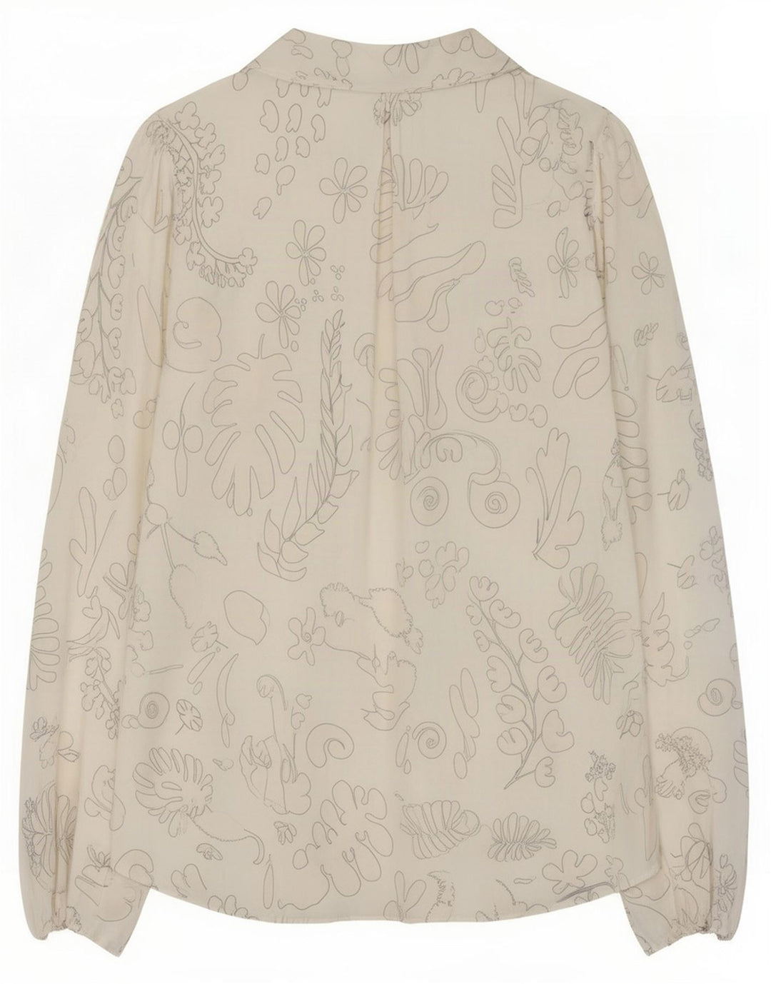 RIXO Blusa tipo jersey con pajarita para mujer, talla mediana, viscosa floral blanca, Reino Unido 44