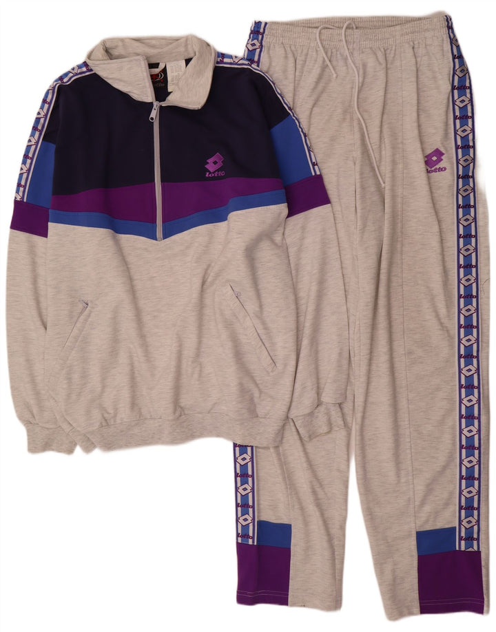 Lotto Chándal Completo Gráfico Hombre XL Poliéster Color Block Gris