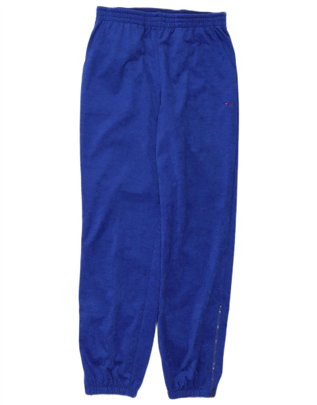 Fila Pantalón de chándal de terciopelo para hombre Joggers IT 48 Poliéster azul medio