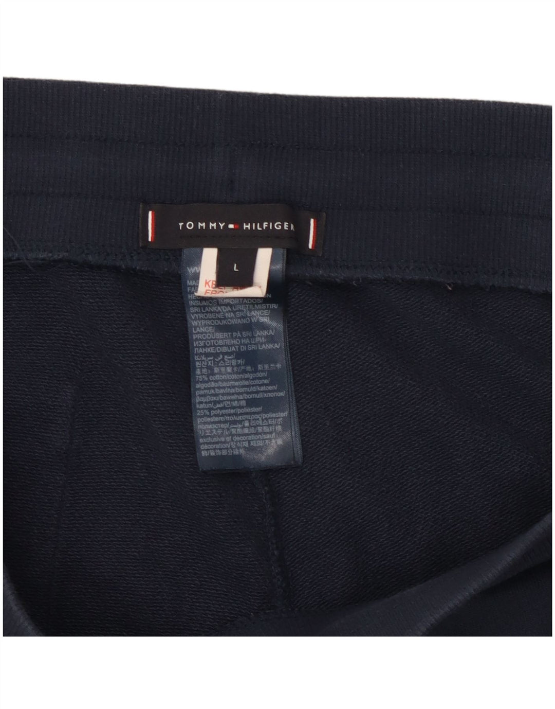 Tommy Hilfiger Pantalones de Chándal con Gráfico para Hombre Joggers Large Azul Marino