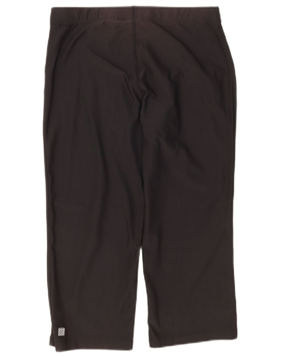 NIKE Mujer Dri Fit Capri Chándal Pantalones UK 10/12 Mediano Negro