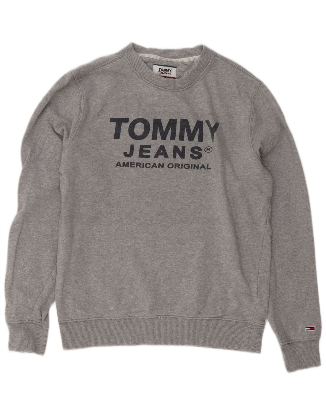 Tommy Hilfiger Sudadera Gráfica para Hombre Jumper Small Gris Algodón