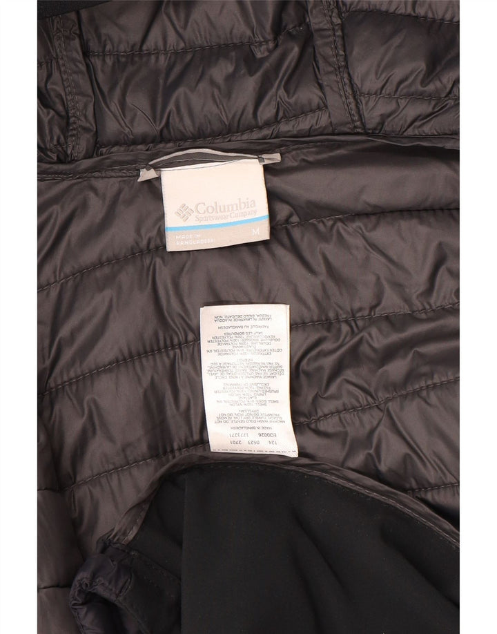 Chaqueta acolchada con capucha Columbia para hombre Nylon color block en azul marino mediano