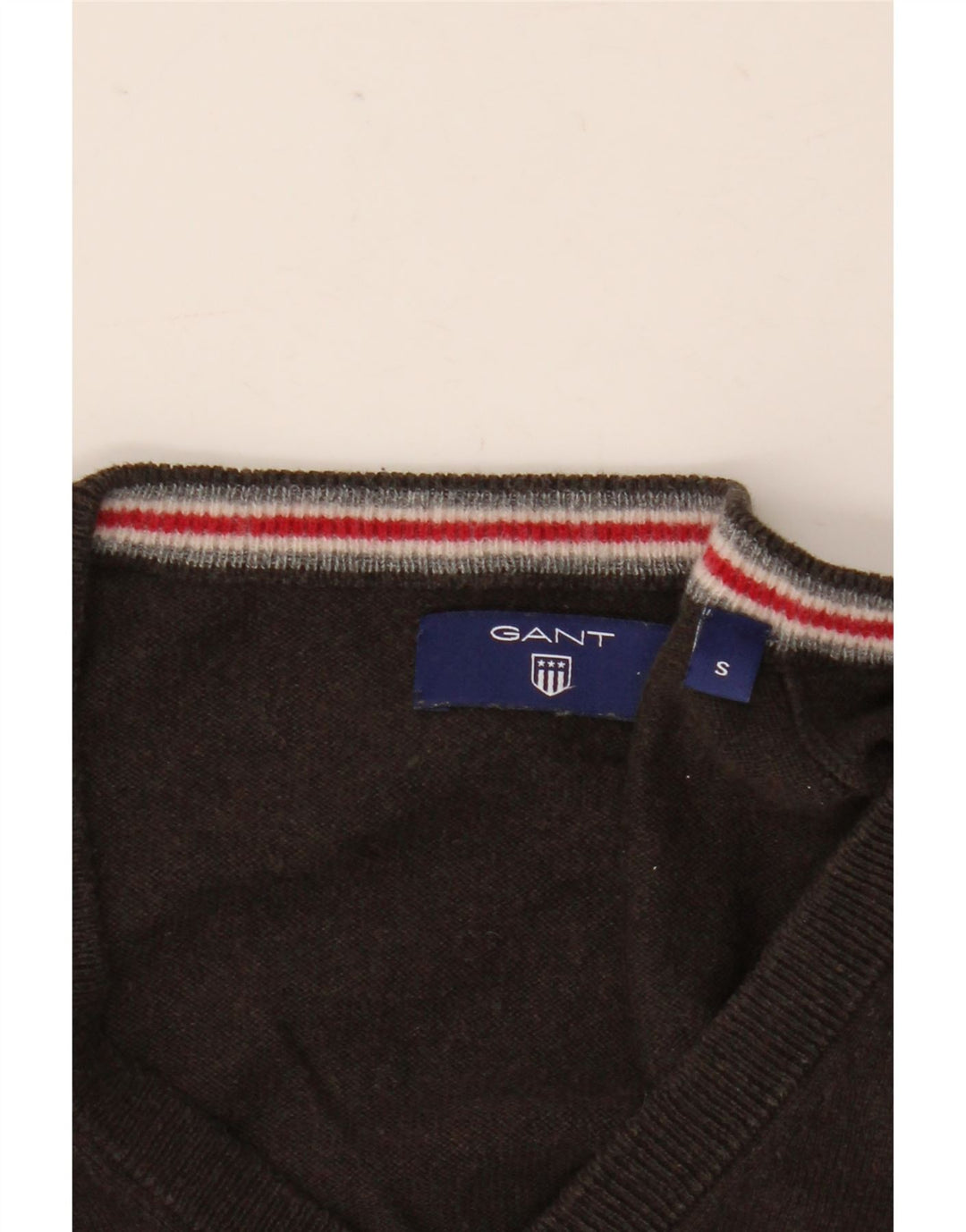 Gant Jersey con Cuello en V para Hombre Small Brown