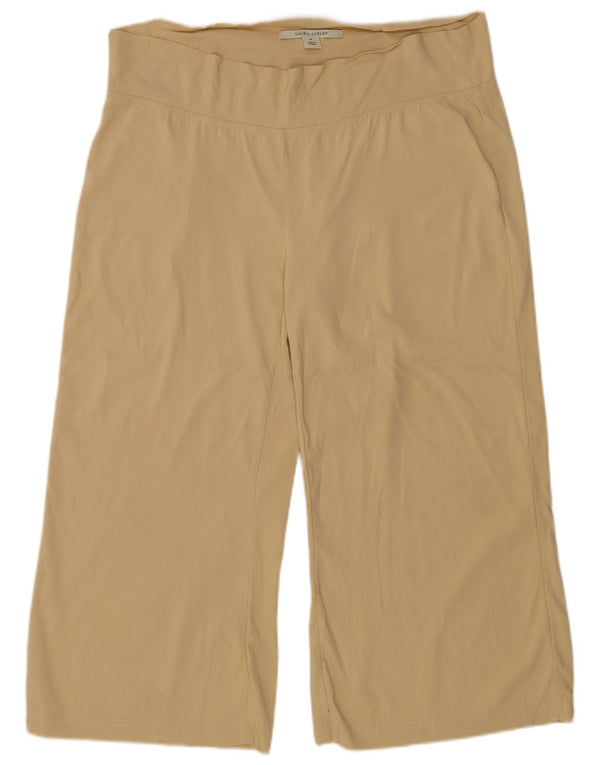 Laura Ashley - Pantalones capri para mujer, talla 40, talla grande, W38, L22, viscosa beige