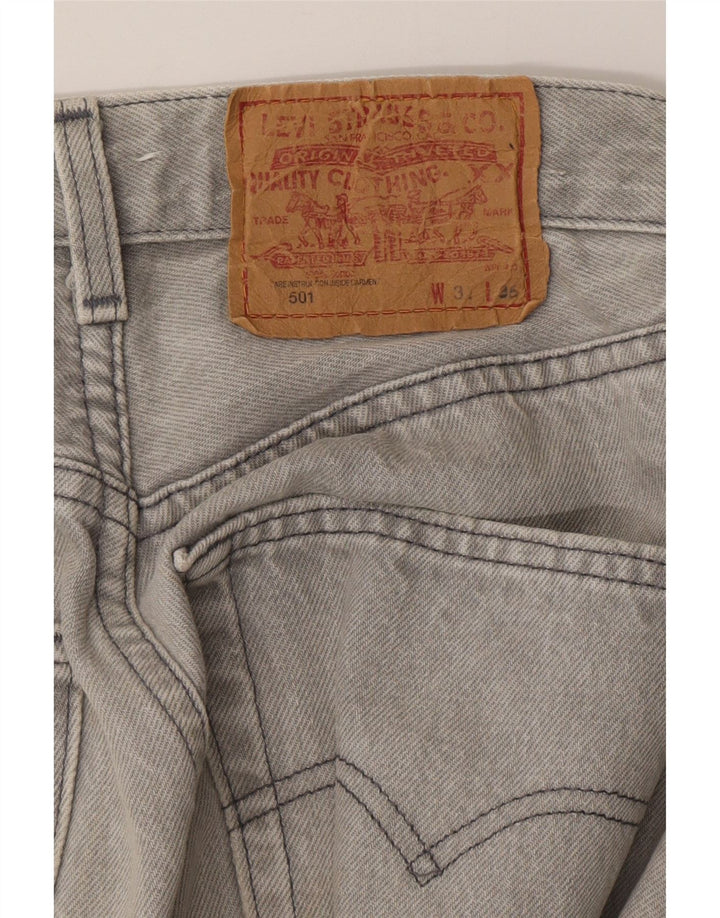 LEVI'S Vaqueros rectos 501 para hombre W31 L27 Gris
