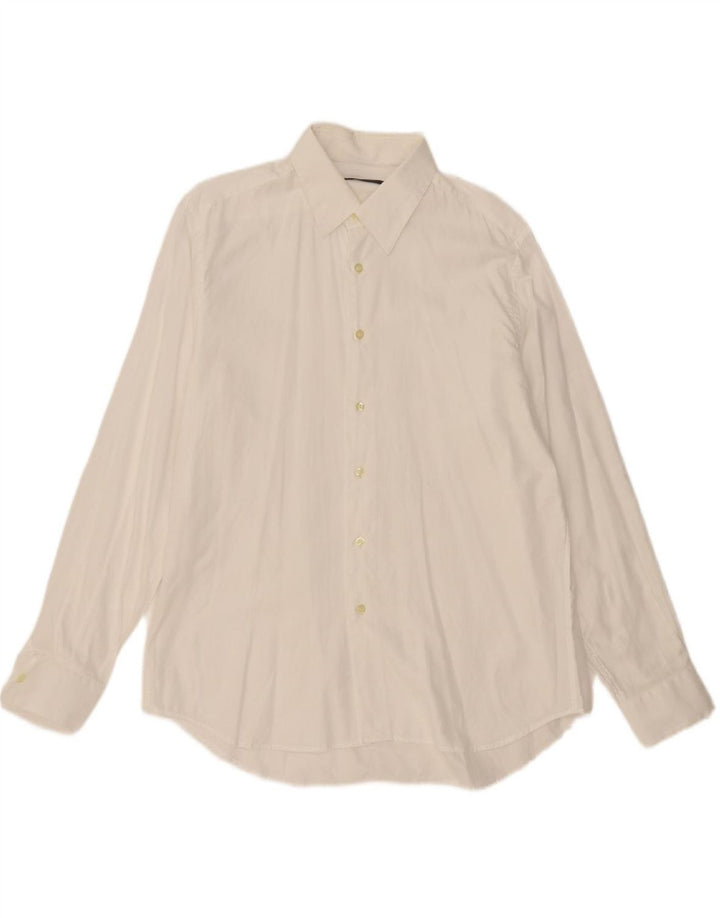 CALVIN KLEIN Mens Shirt Size 17 43 XL White Cotton
